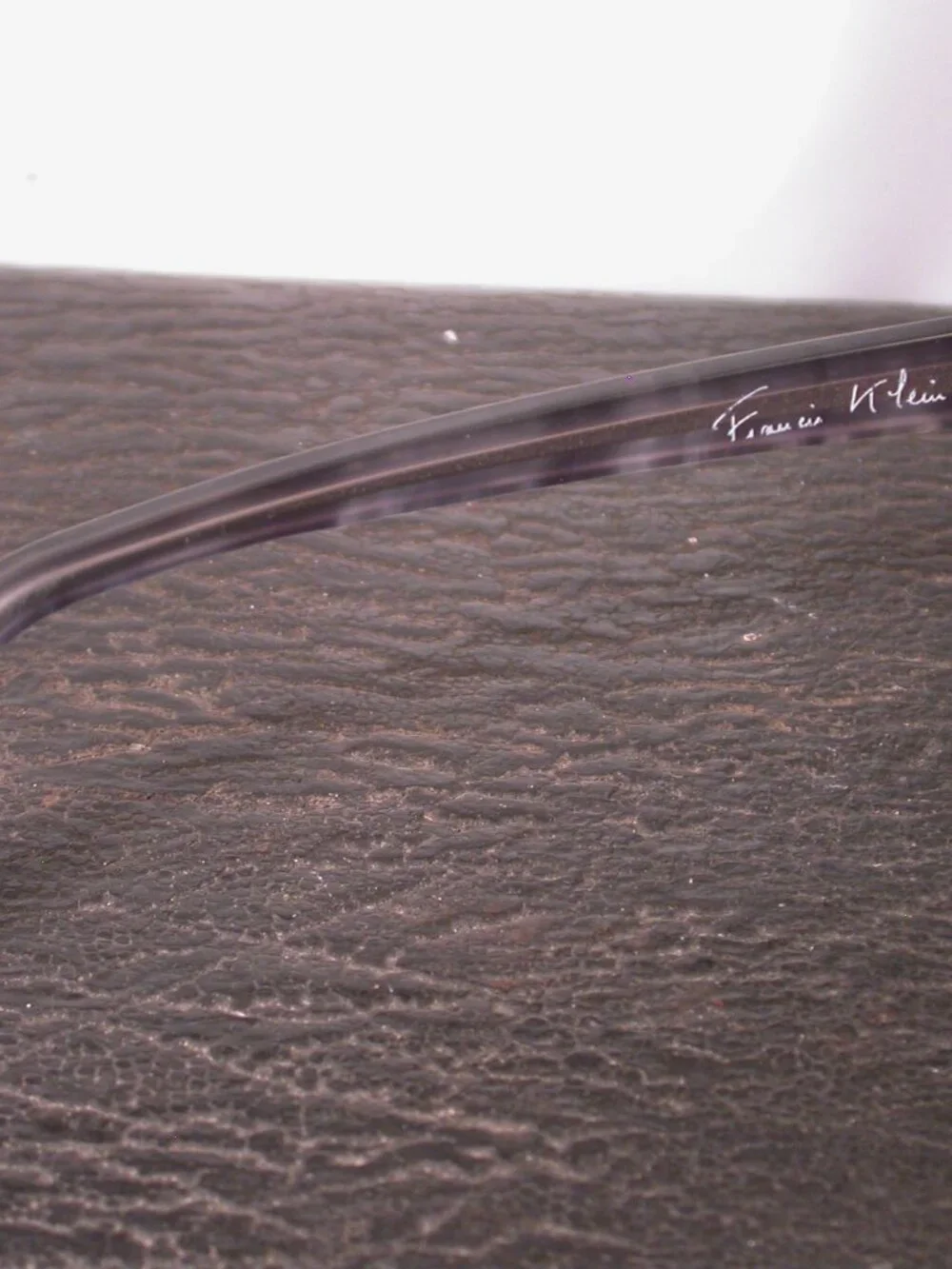 Francis Klein Capri Stylish Pearl Smoke Clear Eyeglasses Hand Made in France